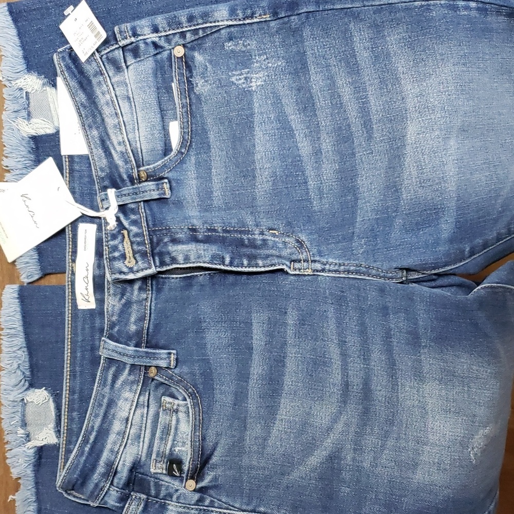 NWT Kancan Distressed Raw Hem Jeans sz 7 - Picture 3 of 7